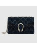 Gucci Blue Dionysus GG Velvet Small Shoulder Bag