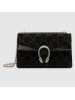 Gucci Black Dionysus GG Velvet Small Shoulder Bag