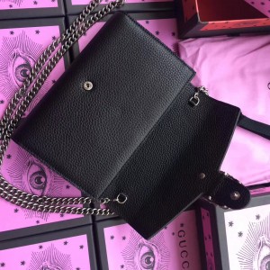 Gucci Black Dionysus Mini Chain Leather Bag