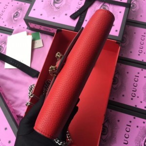 Gucci Red Dionysus Mini Chain Leather Bag