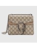 Gucci Taupe Dionysus GG Supreme Mini Bag