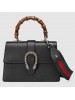 Gucci Black Dionysus Small Bamboo Top Handle Bag