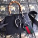 Gucci Black Dionysus Small Bamboo Top Handle Bag