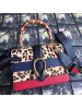 Gucci Leopard Dionysus Small Bamboo Top Handle Bag