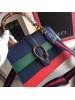 Gucci Navy Stripe Dionysus Small Bamboo Top Handle Bag