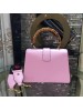 Gucci Pink Stripe Dionysus Small Bamboo Top Handle Bag