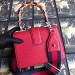 Gucci Red Dionysus Mini Bamboo Top Handle Bag
