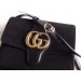 Gucci Black Suede Arli Medium Shoulder Bag