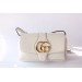 Gucci White Small Arli Leather Shoulder Bag