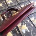 Gucci Burgundy Arli Large Top Handle Leather Bag