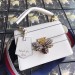 Gucci White Queen Margaret Small Top Handle Bag