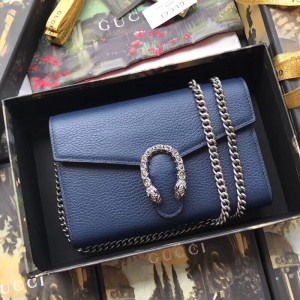 Gucci Blue Dionysus Mini Chain Leather Bag