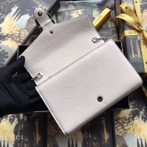 Gucci White Dionysus Mini Chain Leather Bag