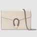 Gucci White Dionysus Mini Chain Leather Bag