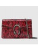 Gucci Red Dionysus Super Mini Snakeskin Bag