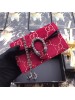 Gucci Red Dionysus Super Mini Velvet Bag