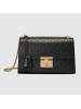 Gucci Black Padlock Medium Guccissima Shoulder Bag