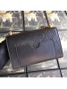 Gucci Black Padlock Small Guccissima Shoulder Bag