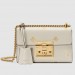 Gucci White Padlock Bee Star Small Shoulder Bag