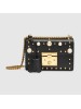 Gucci Black Padlock Small Studded Shoulder Bag