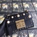 Gucci Black Padlock Small Studded Shoulder Bag