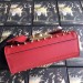 Gucci Red Padlock Small Studded Shoulder Bag