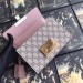 Gucci Nude Padlock Studded GG Supreme Shoulder Bag
