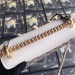 Gucci White Padlock Studded GG Supreme Shoulder Bag