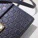 Gucci Black Small Padlock Signature Top Handle Bag