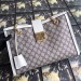 Gucci White Padlock Medium GG Shoulder Bag