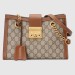 Gucci Brown Padlock Small GG Shoulder Bag