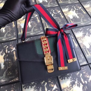 Gucci Black Sylvie Small Shoulder Bag