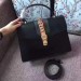 Gucci Black Sylvie Medium Top Handle Bag