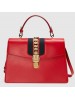 Gucci Red Sylvie Medium Top Handle Bag