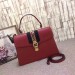 Gucci Red Sylvie Medium Top Handle Bag