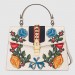 Gucci White Flower Sylvie Medium Top Handle Bag