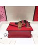 Gucci Red Leather Sylvie Mini Chain Bag