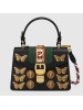 Gucci Black Sylvie Animal Studs Leather Mini Bag