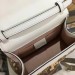 Gucci White Sylvie Animal Studs Leather Mini Bag