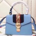 Gucci Blue Leather Sylvie Mini Bag