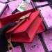 Gucci Red Sylvie Leather Mini Chain Bag