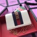 Gucci White Sylvie Leather Mini Chain Bag