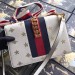 Gucci White Sylvie Bee Star Small Shoulder Bag