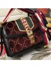 Gucci Brown Sylvie GG Velvet Small Shoulder Bag