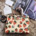 Gucci Zumi Strawberry Print Medium Top Handle Bag