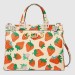 Gucci Zumi Strawberry Print Medium Top Handle Bag