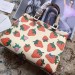 Gucci Zumi Strawberry Print Medium Top Handle Bag