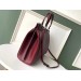 Gucci Zumi Burgundy Grainy Leather Medium Top Handle Bag