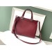 Gucci Zumi Burgundy Grainy Leather Medium Top Handle Bag