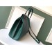 Gucci Zumi Green Grainy Leather Medium Top Handle Bag